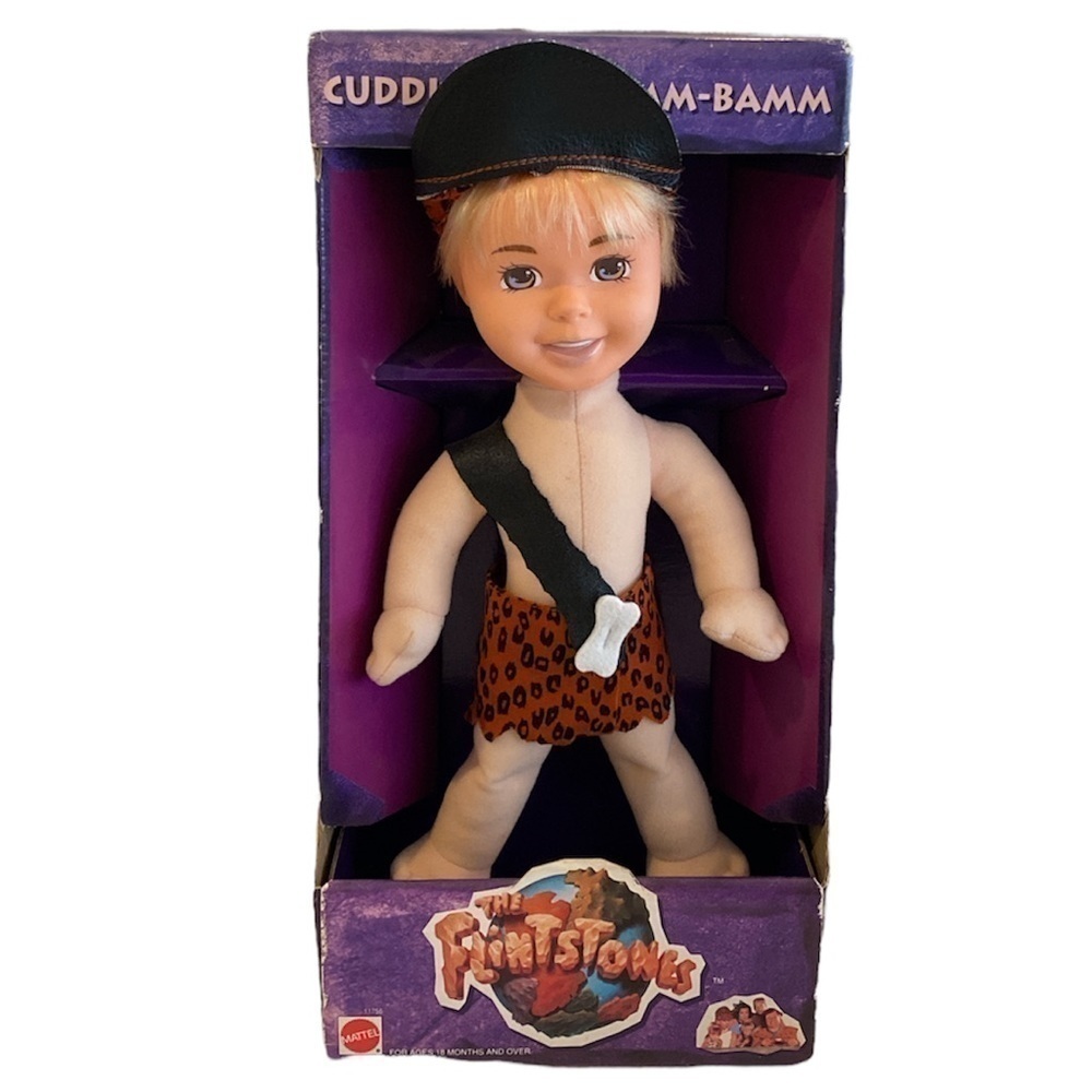 1993 The Flintstones Cuddly Soft “New In box”  Bamm-Bamm